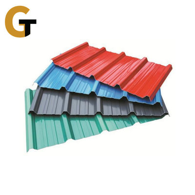 χρώμα κυματοειδής σίδηρος οροφή τιμή προχρωματισμένη γαλβανισμένη ppgi κυματοειδής χάλυβα