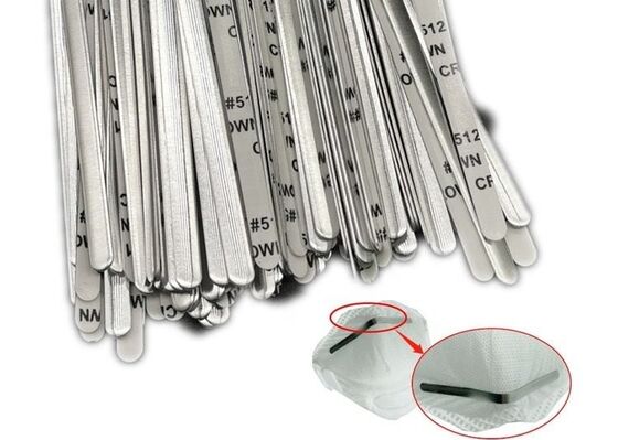 Το καλώδιο γεφυρών λουρίδων μύτης μασκών αργιλίου για τη μάσκα προσώπου έριξε 5mm σταθερά