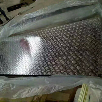 3003 H14 Aluminium Diamond Plate Ανάγλυφο φύλλο 1050 H16 1070